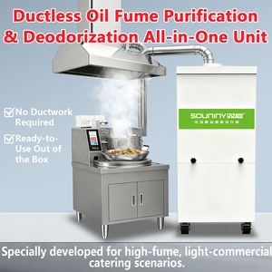 جهاز تنقية الدخان وإزالة الروائح الكريهة بدون قنوات لتنقية وتعطير الأبخرة الزيتية، وحدة متكاملة للطهي الخفيف - Product Image 2