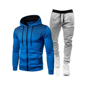 Chándal deportivo con cremallera cómodo personalizado para hombre, nueva tendencia con logotipo bordado personalizado, características de maternidad de talla grande - Product Image 3