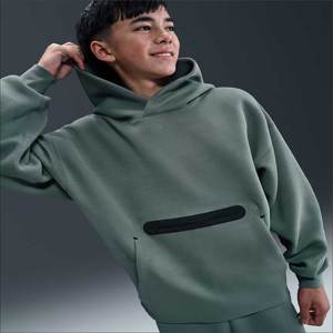 Sudadera con Capucha Premium Unisex de Algodón Grueso con Cierre, Bordada, Holgada, de Forro Polar Cálido para Otoño, Ropa Urbana Diaria OEM - Product Image 3