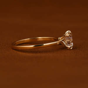 14KT Or Jaune 2.0 CT Lab Grown Diamant Bague de Fiançailles Nouveau Style Classique Double Prong Lunette Réglage IGI Certificat Bijoux - Product Image 5