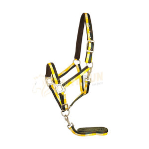 Wholesale Equestrian Horse Riding Head Collar Customizable Design Adjustable Nylon <b>Halter</b> Durable Best Quality From Pakistan - Product Image 1