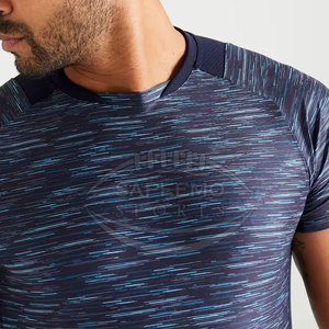 เสื้อยืดออกกำลังกายของผู้ชายผ้าคอตตอนเนื้อนุ่ม100% แห้งเร็วระบายอากาศได้ดีสวมใส่สบายเหมาะสำหรับใช้ในยิมและกีฬา - Product Image 6