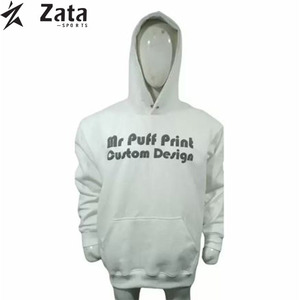 Sudadera con capucha de cara completa informal de gran tamaño para hombre con logotipo de rizo francés de algodón grueso personalizado del fabricante para invierno ecológico - Product Image 4