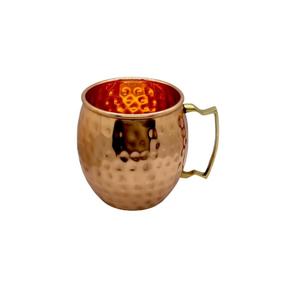 Martelé brillant fini cuivre moscou Mule tasse avec poignée en laiton pour boisson froide bière vin boire utilisation maison Bar hôtel décor - Product Image 2