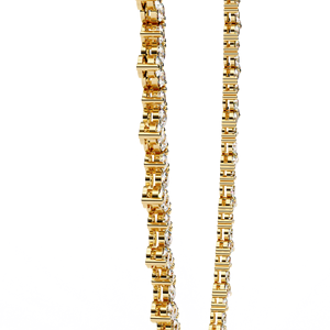 Collier pendentif en diamant Offre Spéciale 5.13ct cultivé en laboratoire avec chaîne de tennis en or massif 18 carats bijoux fins personnalisés pour les mariages - Product Image 4