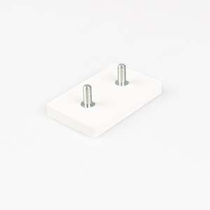 Sistema magnetico gommato 74x45x8,5mm con perno filettato - Product Image 1