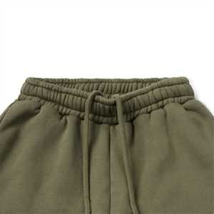 Joggers atléticos de algodón 100% para hombre, pantalones de chándal suaves y cómodos de peso pesado, estilo frontal plano de cintura media para gimnasio, ropa de salón informal - Product Image 4