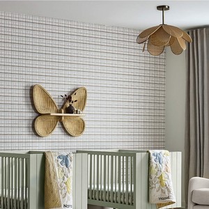Newest Design Large Rattan Butterfly Wall <b>Shelf</b> Handmade Wicker Wooden <b>Shelf</b> for <b>Kids</b> Room Nursery Home Decor - Product Image 3