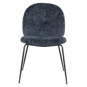 เก้าอี้ทานอาหารกำมะหยี่หรูหราทันสมัยสำหรับบ้านหรือบาร์ ดีไซน์ใหม่ เก้าอี้ทานอาหารหุ้มเบาะสำหรับร้านกาแฟและร้านอาหารพร้อมพนักพิง - Product Image 1