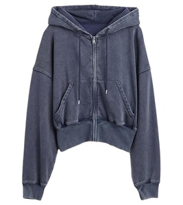 Sudaderas con Lavado Ácido de Moda para Hombre, Ropa Urbana Premium, Sudaderas Extra Grandes, Sudaderas Cortas para Hombre, Sudaderas Cortas Casuales para Mujer al por Mayor 2026 - Product Image 5