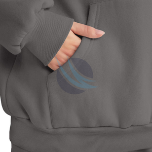 Hecho en el mejor Material, sudaderas con capucha para mujer, ropa de calle de manga larga, Sudadera con capucha de algodón, nuevas sudaderas con capucha de hombro caído a la moda para niñas - Product Image 6