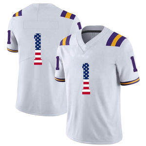 Camiseta de fútbol americano Bandera de EE. UU. Moda de talla grande Camisetas de fútbol americano con impresión de transferencia de calor Moda callejera Unisex - Product Image 1