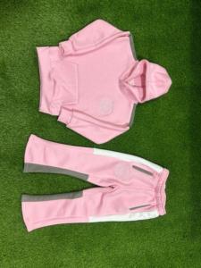 ชุดวอร์มผ้าคอตตอนสำหรับเด็กแบบเรียงซ้อนกันชุดวอร์มขาบานสำหรับเด็กชุดใส่หน้าหนาวสีชมพูผลิตใน2025 - Product Image 6