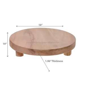 Support à gâteau en bois de qualité pour la décoration et le service de gâteaux, parfait pour les événements, les mariages et les fêtes à domicile. - Product Image 4