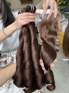 Extensiones de Cabello Humano Vietnamita con Textura Voluminosa, Trama Única, Cabello Virgen Remy, Venta al por Mayor VNHL 100g - Product Image 3