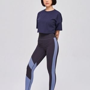 T-shirts courts confortables en coton et fibre de bambou pour femmes 2025, col rond, épaules tombantes, anti-boulochage, écologiques, vente en gros - Product Image 1
