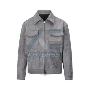Durable Winter <b>Jacket</b> For Cold Season Outdoor Wear Highlighting <b>Men</b> <b>Suede</b> <b>Leather</b> <b>Jacket</b> With Smooth Finish And Trendy Modern - Product Image 5
