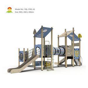 สนามเด็กเล่นพลาสติกสไลด์ยาวสำหรับเด็กพร้อมดีไซน์สไลด์สองชั้นเพื่อความสนุกสนานการเล่นกลางแจ้งและการผจญภัยของเด็กวัยหัดเดิน - Product Image 5