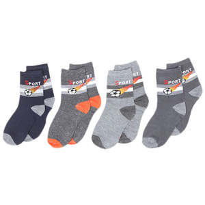 ถุงเท้าเด็กผู้ชายแพ็ค 4 คู่ - หลายสี - Product Image 1