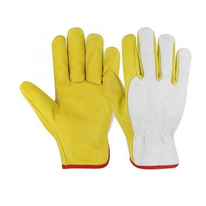 Guantes de seguridad de cuero y protección de manos para soldador-Guantes de trabajo duraderos para seguridad-OEM y ODM disponibles - Product Image 4