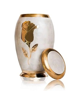 Urnas de cremación de metal de tamaño personalizado, urnas de lujo al por mayor de calidad superior, urnas de suministros funerarios de lujo con estilo indio - Product Image 6