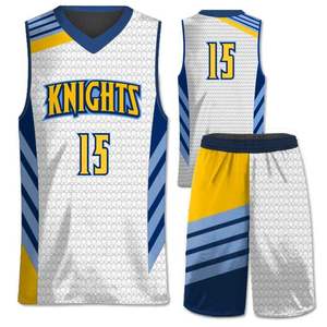 Conjuntos de Uniformes de Baloncesto Unisex 2023, Talla Personalizada, Estampados Universitarios, Transpirables, Trajes de Entrenamiento de Verano - Product Image 5