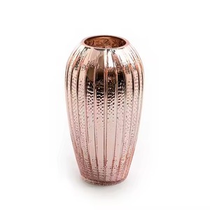 Florero de cobre martillado para decoración del hogar y centro de mesa de boda maceta floral moderna para Decoración de mesa - Product Image 6