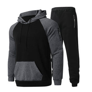 Conjunto de chándal para correr de poliéster con cremallera completa atlética de 2 piezas para hombre, diseño de cremallera deportiva informal de invierno, tamaño de bolsillo 6XL, venta al por mayor - Product Image 4