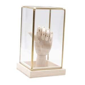 Vente chaude acrylique gâteau affichage carré boîte café vitrine boîte avec base noire à bas prix - Product Image 5