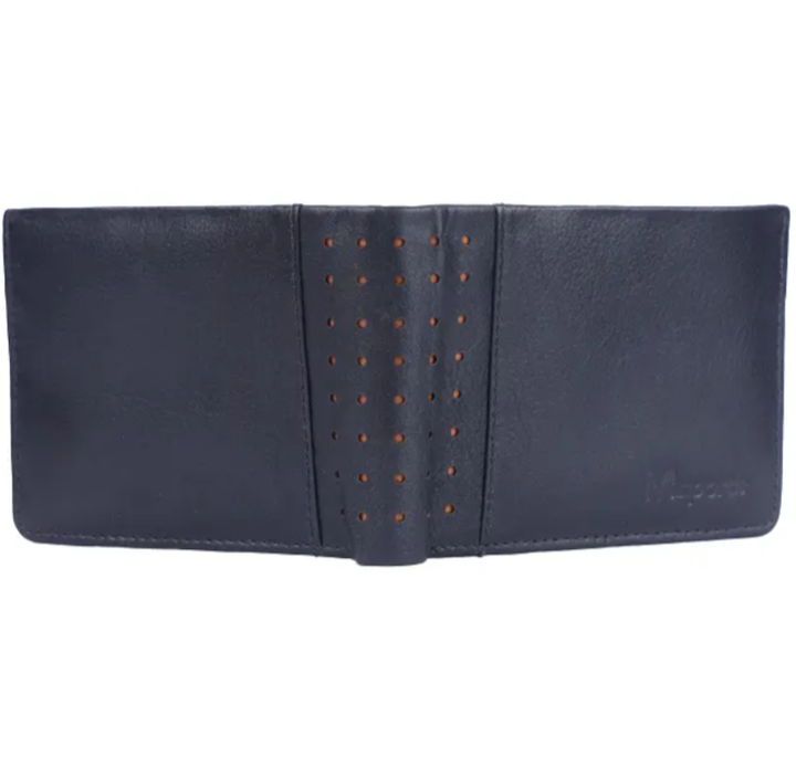 Limited Edition Luxury Bi-Fold Leather Wallet Stylish Perforated Design High Quality Multifunctional RFID Protection Slim