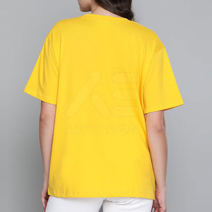 เสื้อยืดผู้หญิงสีพื้นผ้าฝ้ายคุณภาพพรีเมียม ระบายอากาศได้ดี สวมใส่สบาย ขายดีที่สุด - Product Image 2