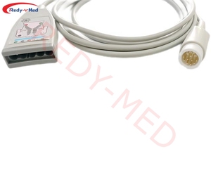 สายเคเบิล <span class=keywords><strong>ECG</strong></span> นำ5หัว <span class=keywords><strong>Philips</strong></span> วัสดุสิ้นเปลืองทางการแพทย์อื่นๆ - Product Image 2