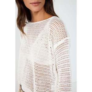 Pull en tricot doux avec détails texturés - Product Image 2