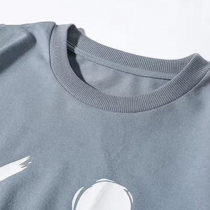 Nouveau style sweats à col rond uni coton hommes surdimensionné à manches longues pulls décontractés sweats à capuche - Product Image 3