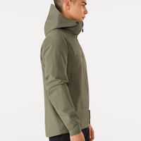 Veste d'hiver pour homme MODA North Snow, de haute qualité, imperméable, coupe-vent, en Polartec Cordura, épaisse, sans col, fermeture éclair sur le devant