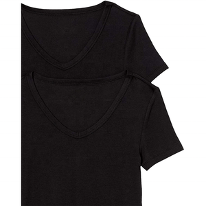 T-shirt d'hiver pour femme 100 % coton, coupe ajustée, col montant, en tissu laineux écologique, 220g, manches longues, brodé, nouveau design 2026 - Product Image 6