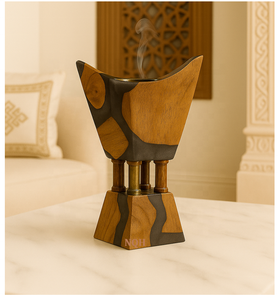 Quemador de Incienso de Madera de Acacia Premium con Resina Epoxi 2026 |   Difusor de Incienso de Aromaterapia Artesanal y Duradero |   Lujoso y Personalizable - Product Image 2