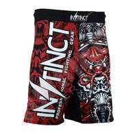 Shorts de combat MMA pour hommes, nouvelle conception, légers, respirants, impression par sublimation personnalisée, taille élastique.