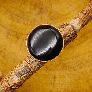 Inde Fournisseur en gros Fait à la main Boho Design Onyx Bague de fête Argent Sterling Noir Naturel 925 Réglage Unique de la lunette - Product Image 1