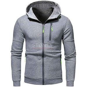 Sweat à capuche zippé personnalisé pour homme, coton/polyester, impression numérique, streetwear, très vendu - Product Image 1