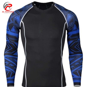 Personnalisez votre propre logo sur une chemise de compression à manches longues sublimée, Rashguard MMA pour hommes - Product Image 2