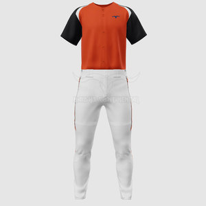OEM Adult Baseball Uniform 100% Polyester Breathable Quick Dry Customized Colors Logo Summer Sports Wear Set Reasonable Price - Product Image 3