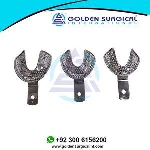 ถาดพิมพ์ฟันแบบมีรูสำหรับผู้สูงอายุถาดพิมพ์ไม่มีช่องสำหรับใส่วัสดุเฉพาะ - Product Image 4