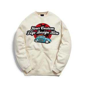 Vente en gros sweat-shirt col ras du cou personnalisé 100% coton pull-over oversize sweat-shirt blanc unisexe hommes Sweatshirts à capuche - Product Image 6