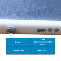 Lector de campo lejano UHF RFID 12V 5A 9 dBic USB tipo C EPC Clase 1 iGen 2 se integra perfectamente en cualquier espacio de trabajo