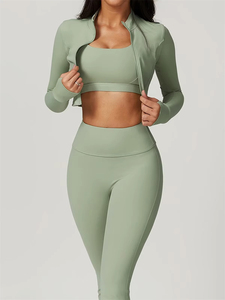 ชุดโยคะสีดำสำหรับผู้หญิงชุดฟิตเนสยิมฟิตเนสบราเล่นกีฬาด้านหลังสวยงาม - Product Image 5