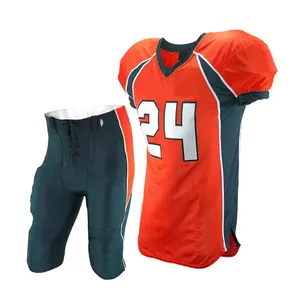 Le football américain à manches courtes pour hommes de haute qualité porte des ensembles courts Slim Fit avec caractéristique respirante - Product Image 6