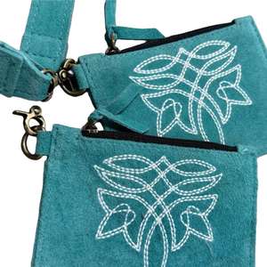 Portefeuille mini en cuir véritable fait main, motifs animaliers, fermeture éclair, style bohème, idéal pour l'hiver et l'automne – Vente chaude - Product Image 1