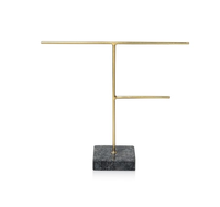 Présentoir organisateur de bijoux en laiton à 3 niveaux flèche décorative porte-bijoux en forme d'œil pour collier boucle d'oreille à vendre