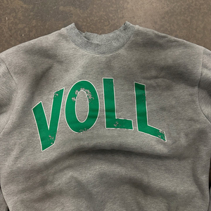 Venta al por mayor de ropa de calle con impresión de transferencia de calor personalizada de gran tamaño de algodón cuello redondo Vintage ácido lavado sudadera para hombre - Product Image 3